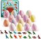 16 Packs Bath Bombs with dinosaur Toys, Easter Fizzy Bubble Bath Bombs